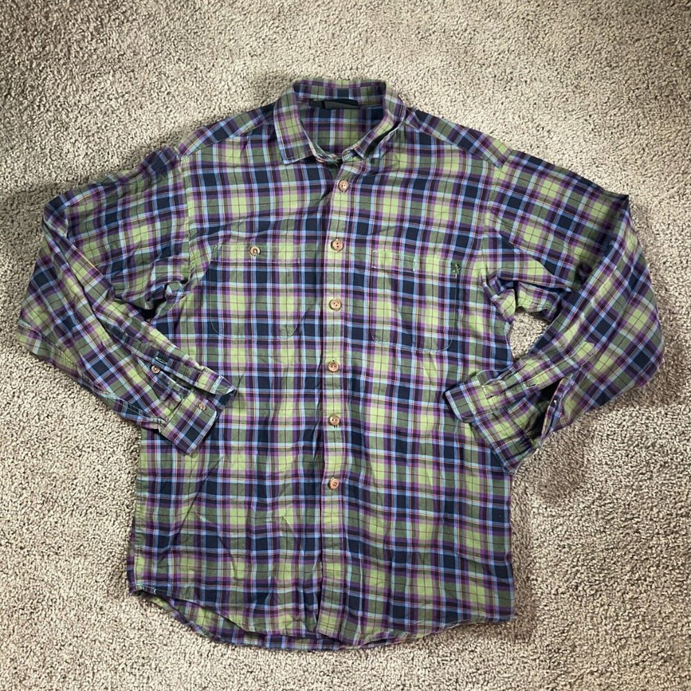 Patagonia Mens Plaid Shirt Sz M Plaid Button Down Flannel Comfy Organic Cotton